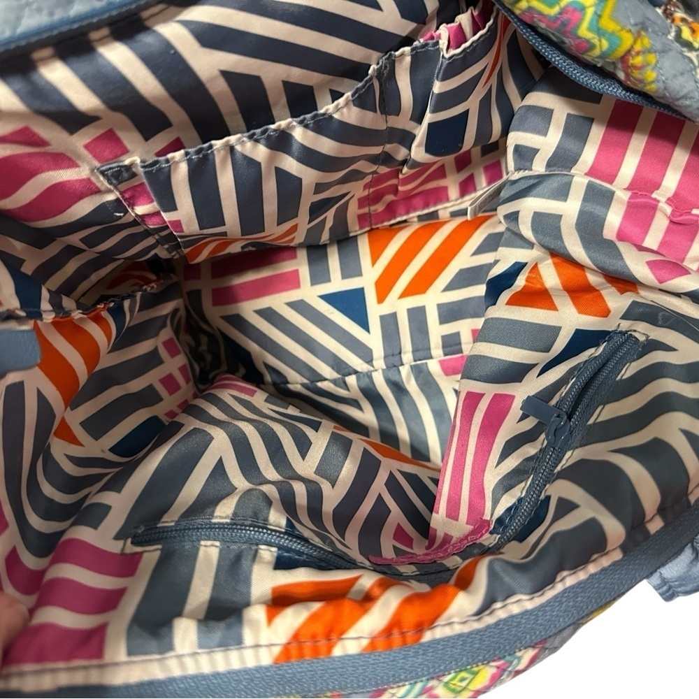 Vera Bradley Painted Medallions Pattern Quilted Shoulder Purse Retired Aztec Bag - Picture 7 of 8